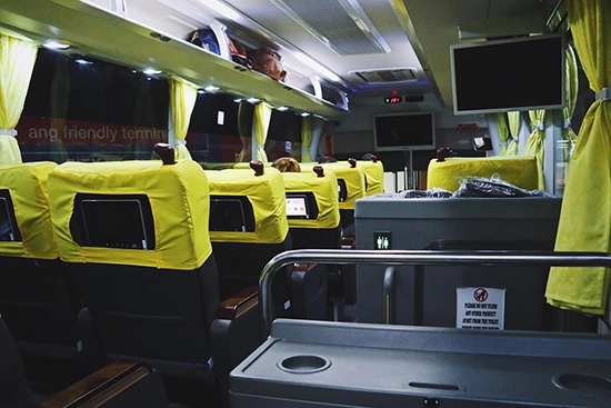 PITX - A view of the interior of Solid North bus in PITX to Baguio