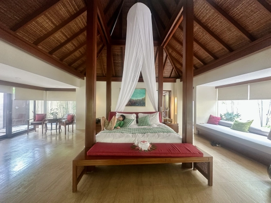 The farm at san benito - garden glass villa - bed