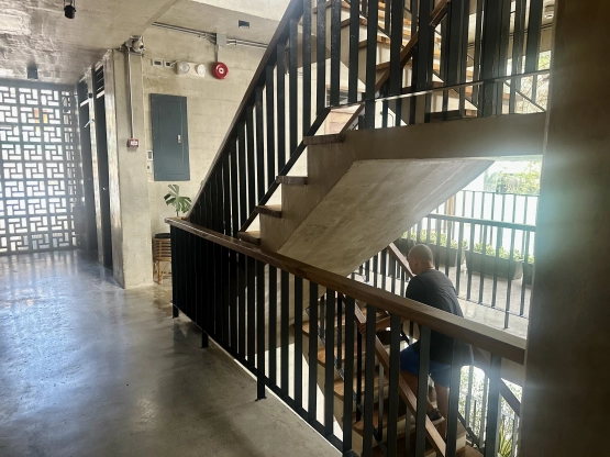 Shorebreak Hostel stairs