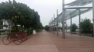 Board walk getting to sentosa singapore