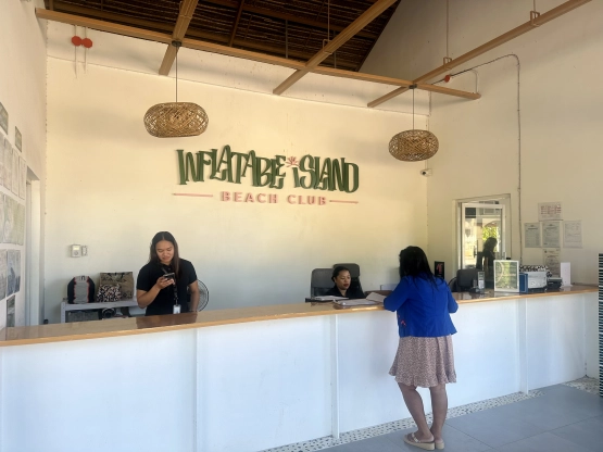 Inflatable Island Beach Club - Front desk