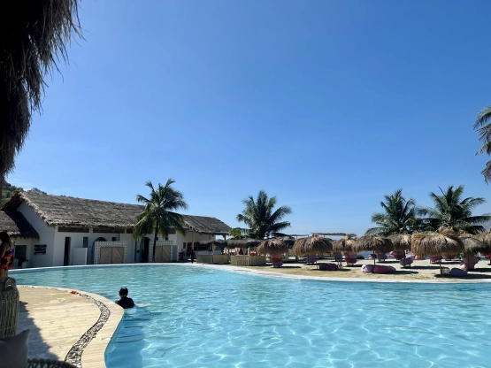 Inflatable Island Beach Club - Kiddie pool view