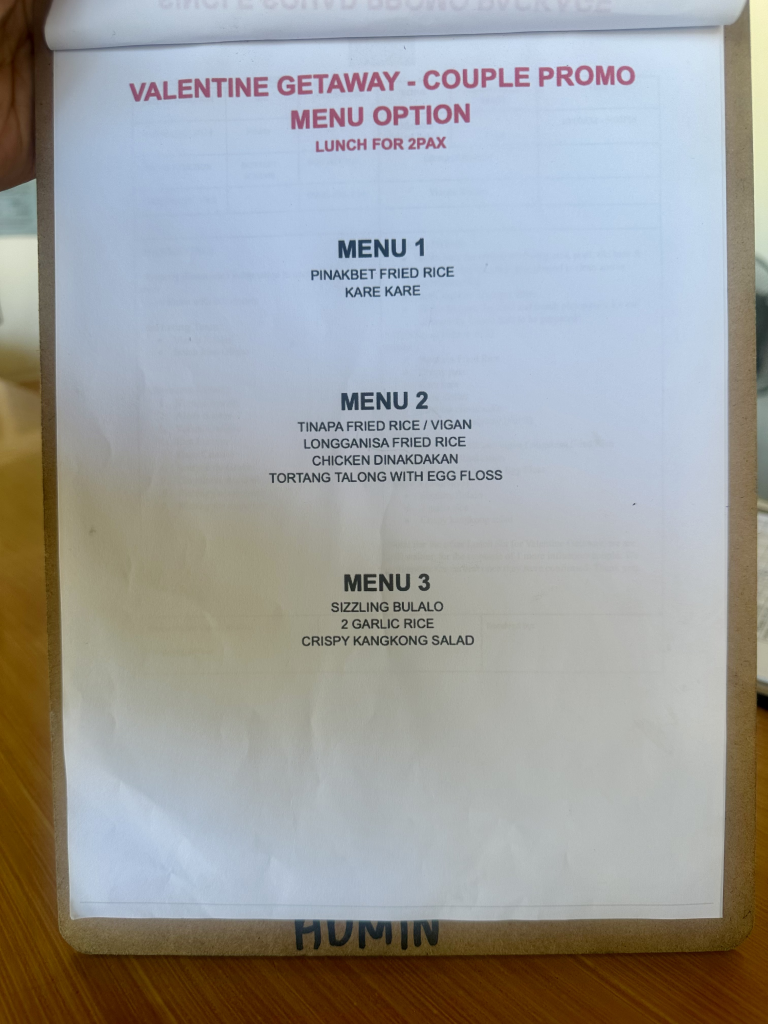 Inflatable Island Beach Club - Menu 5
